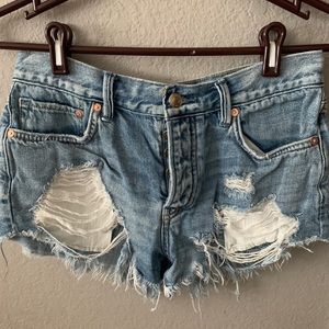 Free people jean shorts